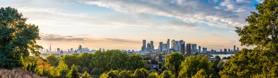 Stock photo of a city skyline